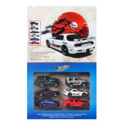HOT WHEELS SILVER SERIES - COFFRET 6 VÉHICULES STYLE JAPON